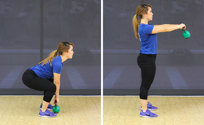 3 Kettlebell Moves to Build Muscle - Two-Handed Kettlebell Swings