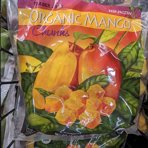 5 Healthy Trader Joe's Snacks: Frozen Mango Chunks