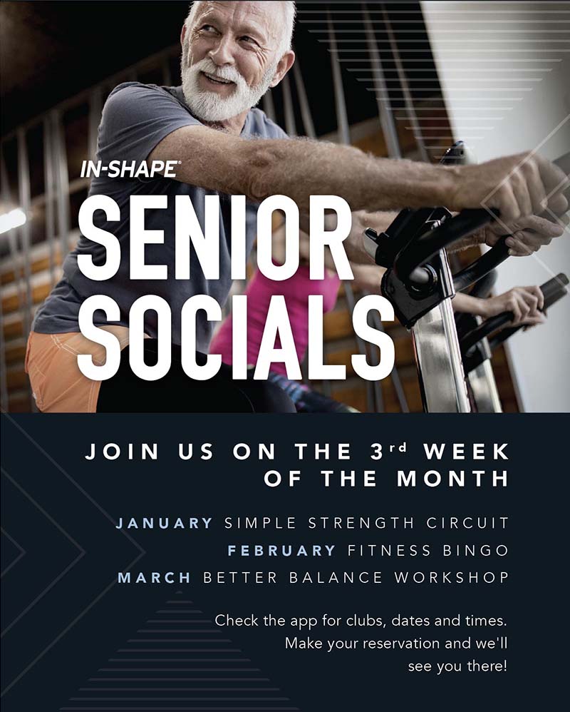 Monthly Senior Socials at In-Shape